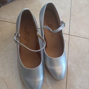 Women Latin Ballroom Dance Shoes Modern Salsa Tango Shoes Suede Sole 37